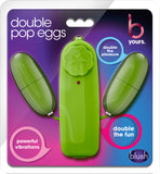 Double Pop Eggs Multi Vibrator Sex Pleasure Adult Toy (Lime)
