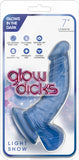 Glow in the Dark Dick Light Show Dildo Dong Sex Toy Adult Pleasure (Blue)