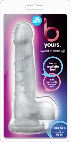 Sweet N Hard 4 Dildo Dong Suction & Harness Compatible Sex Toy Adult Pleasure (Clear)