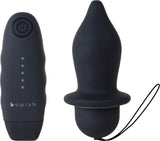 BFILLED Classic Multi Speed Remote Vibrator Pleasure Toy Plug Black (Black)
