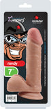 Rockstar (Randy) 7" Flesh Sex Toy Dong  Suction Base Adult Pleasure
