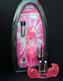 Dual Rabbits Vibrating Cockring (Pink) Sex Toy Adult Pleasure