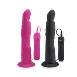 Aphrodisia Ripple Dildo Vibrator Sex Toy Adult Pleasure (Black)