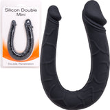 Silicone Double Mini (Black) Sex Adult Pleasure Orgasm