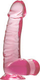 Quartz 7" Ballsy Dong - Rosy (Pink) Dildo Sex Adult Pleasure Orgasm