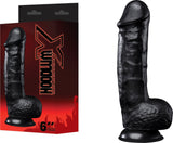 X Realistic Dong 6" (Black) Dildo Sex Toy Adult Orgasm Pleasure