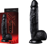 X Realistic Dong 8" (Black) Dildo Sex Toy Adult Orgasm Pleasure