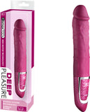 Rechargeable Deep Pleasure (Pink) Vibrator Dildo Sex Adult Pleasure Orgasm