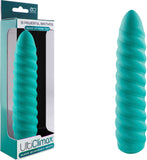 Silicone Rechargeable Vibrator Swirl (Green) Sex Adult Pleasure Orgasm