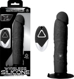 7" Remote Control Dong Sex Toy Adult Pleasure (Black)