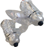 Double Down Vibrating Cock Ring (Clear)