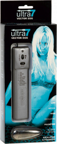 Ultra 7 Control Vector Egg (Silver) Sex Toy Adult Orgasm