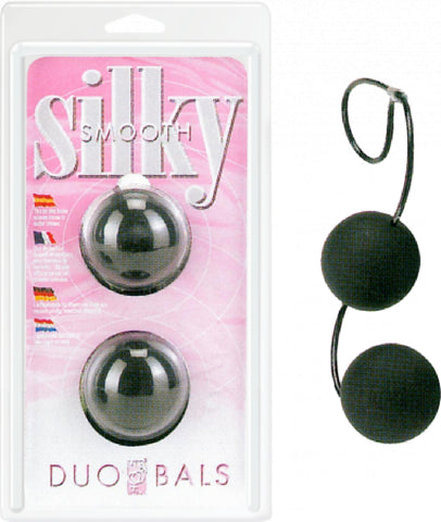 Silky Smooth Duo Balls (Black) Sex Adult Pleasure Orgasm