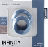Infinity - L And XL Cockring (Blue) Sex Toy Adult Pleasure