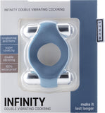 Infinity - Double Vibrating Cockring (Blue)