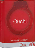 Beginner's Legcuffs (Red) Bondage Sex Toy Adult Pleasure