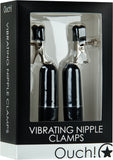 Vibrating Nipple Clamps (Black) Bondage Vibrator Sex Toy Adult Orgasm