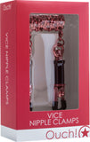 Vice Nipple Clamps (Red) Bondage Vibrator Sex Toy Adult Orgasm