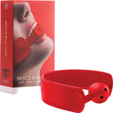 Brace Ball Gag (Red) Bondage Sex Toy Adult Pleasure