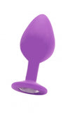 Large Diamond Butt Plug (Purple)