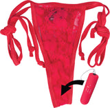 Vibrating Panty Set (Red) Vibrator Sex Toy Adult Orgasm