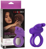 Silicone Rechargeable Dual Rockin Rabbit (Purple)