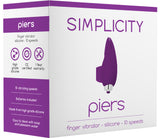 PIERS Finger Vibrator (Purple) Sex Toy Adult Pleasure Orgasm