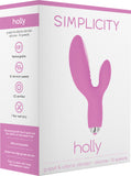 HOLLY G-Spot   Clitoral Vibrator (Pink) Sex Toy Adult Pleasure