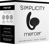 MERCER Anal Bullet Vibrator (Black) Sex Toy Adult Pleasure