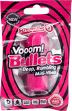 Vooom Bullets (Pink) Vibrator Dildo Sex Toy Adult Orgasm