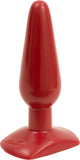 Butt Plug Smooth Anal Sex Toy Adult Pleasure Slim/Medium (Red)