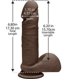 Perfect D 7" (Chocolate) Dildo Dong Sex Toy Adult Pleasure