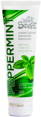 Wet Stuff Peppermint Tingle - Tube (100g) Lube Sex Toy Adult Orgasm