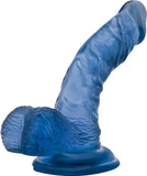 Glow in the Dark Dick Light Show Dildo Dong Sex Toy Adult Pleasure (Blue)
