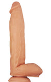 Tradie Dildo - Peppie 11" Flesh Sex Toy Dong  Suction Base Adult Pleasure