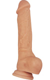 Tradie Dildo - Zappa 9" Flesh Sex Toy Dong  Suction Base Adult Pleasure