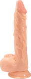 8.5" Realistic Dong With Balls (Flesh)