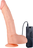 11" Vibrating Dong (Flesh)