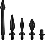 Enema Tip Set (Black) Sex Toy Adult Pleasure
