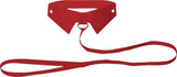 Classic Collar With Leash (Red) Sex Toy Adult Pleasure