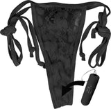 Vibrating Panty Set (Black) Vibrator Sex Toy Adult Orgasm