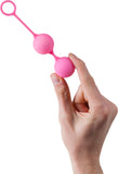 BFIT Classic Weighted Silicone Kegel Love Balls Build Strength Powder Pink (Pink)