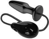 Inflatable Vibrating Anal Plug (Black)