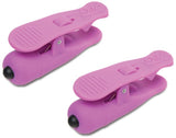 Wireless Vibrating Nipple Clamps (Purple)