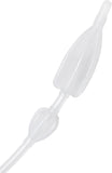 Silicone Double Bulb Nozzle (Clear) Sex Adult Pleasure Orgasm