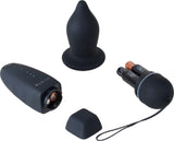 BFILLED Classic Multi Speed Remote Vibrator Pleasure Toy Plug Black (Black)