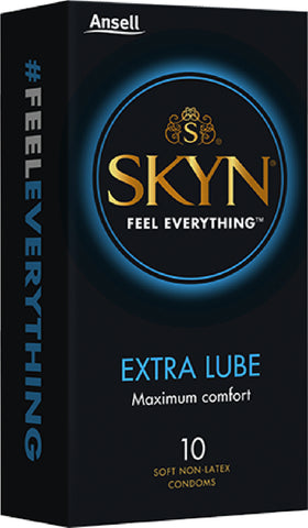 SKYN 10's Extra Lubricated Condom Sex Adult Pleasure Orgasm