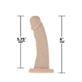 Edward 6in Dong w Bullet Beige