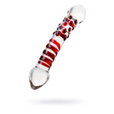 Sexus Glass Dildo Red Delight 19cm
