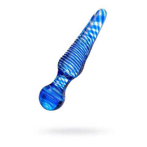 Sexus Glass Dildo Blue 17cm